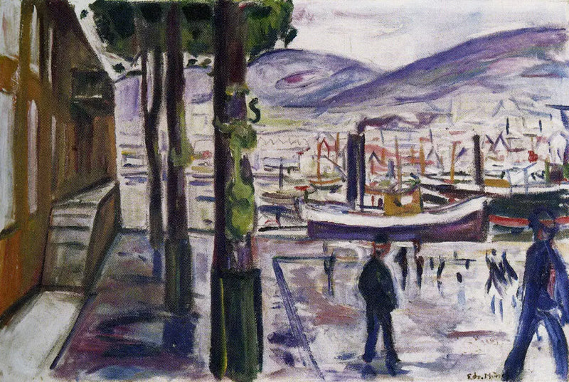 porto di Bergen - Edvard Munch
