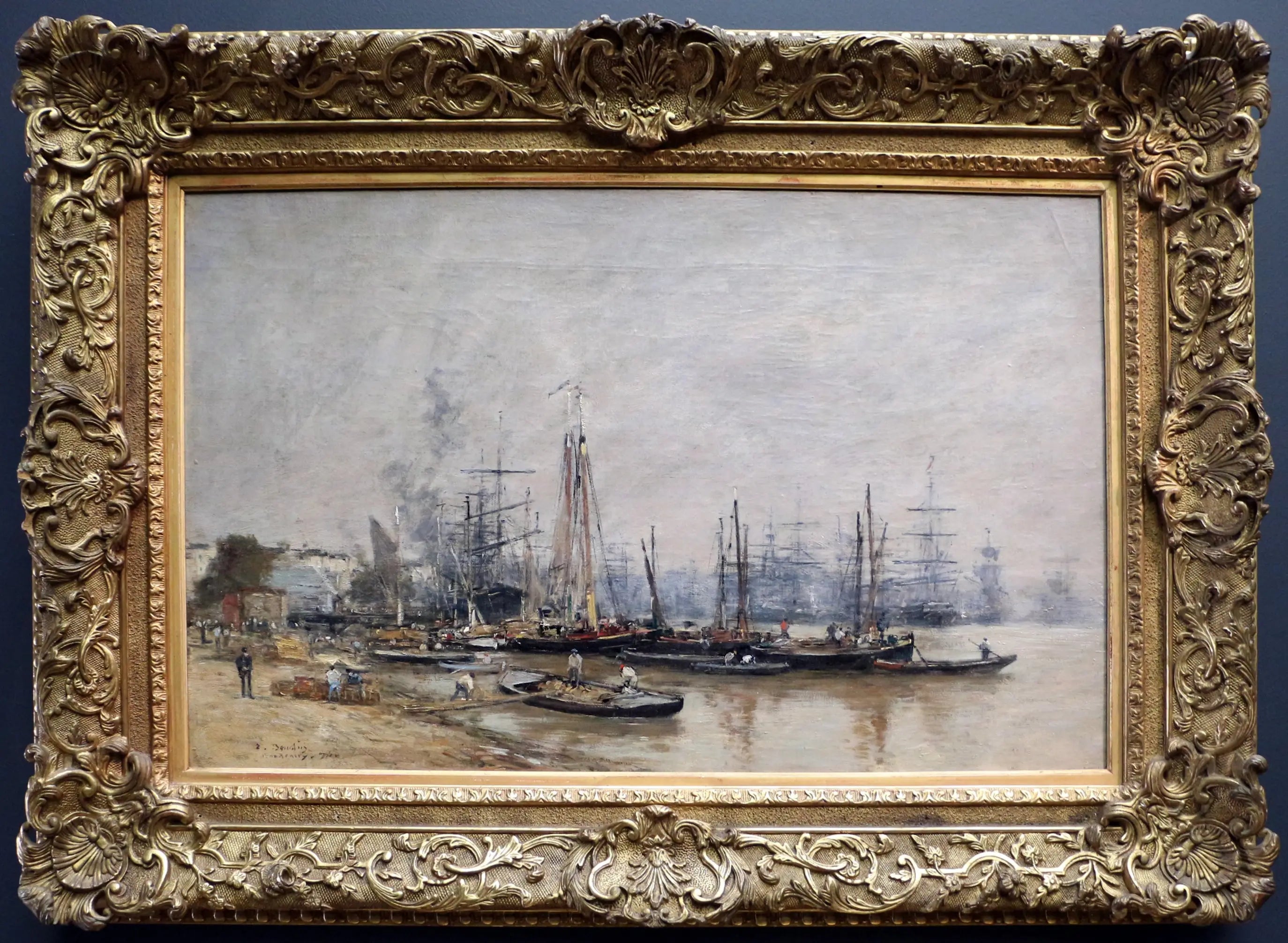 port de Bordeaux - Eugène Boudin image 1 reproduction réalisée par Alpha Reproduction