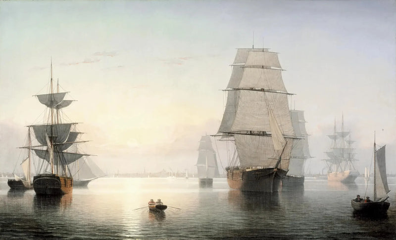 Porto di Boston, tramonto - Fitz Henry Lane