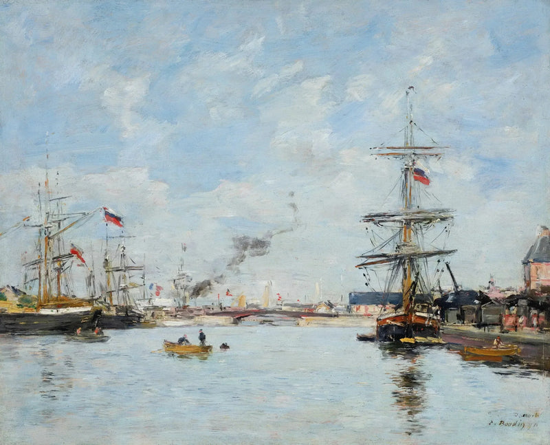 Porto di Deauville, alta marea - Eugène Boudin