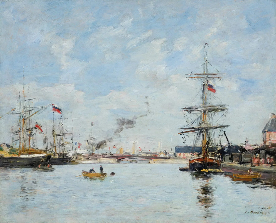 Porto di Deauville, alta marea - Eugène Boudin