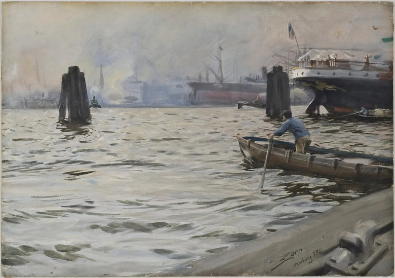 Porto di Amburgo - Anders Zorn