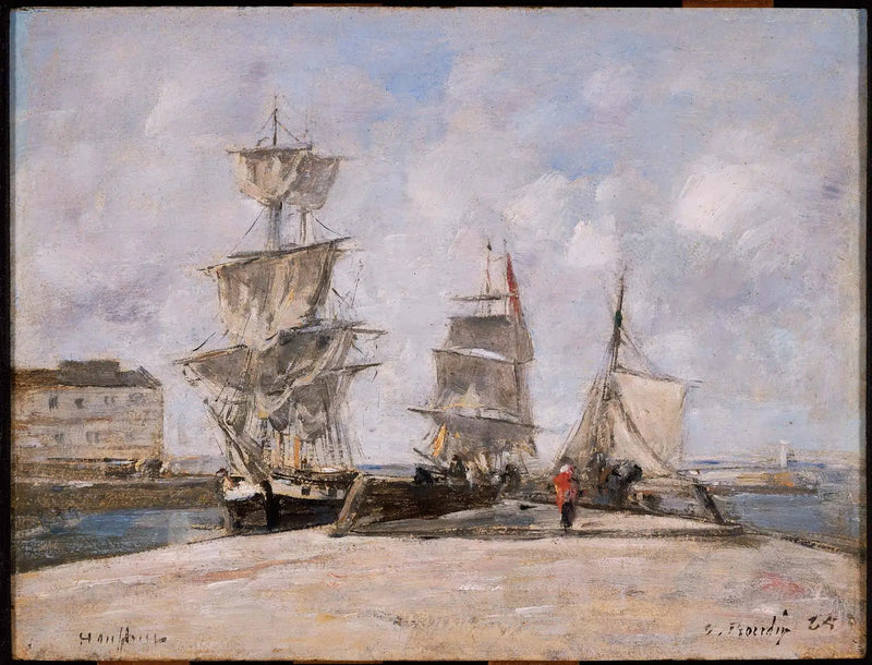 Porto di Honfleur - Eugène Boudin