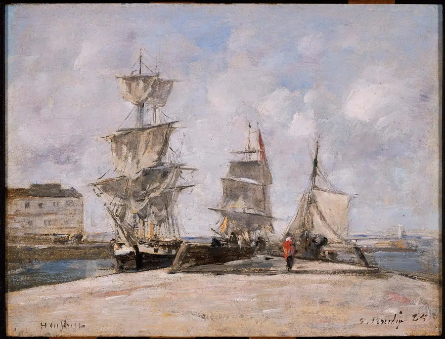 Porto di Honfleur - Eugène Boudin