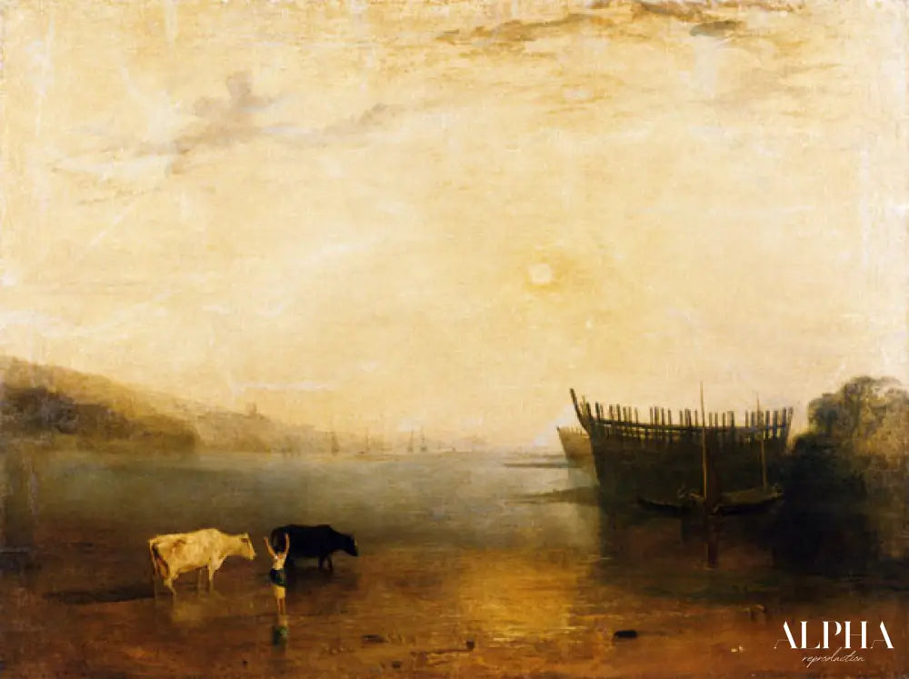 Port de Teignmouth - William Turner - Reproductions de tableaux et peintures haut de gamme