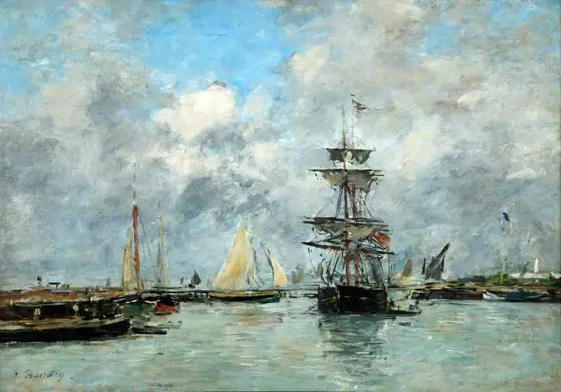 Porto di Trouville - Eugène Boudin