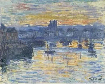 Porto di Dieppe, sera W706 - Claude Monet