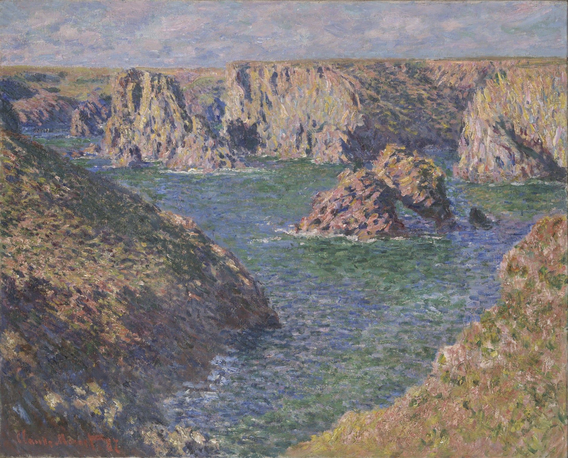 Port-Domois, Belle-Île W1108 par Claude Monet, Yale University Art Gallery