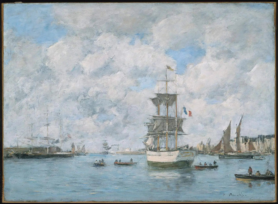 Porto del Havre - Eugène Boudin