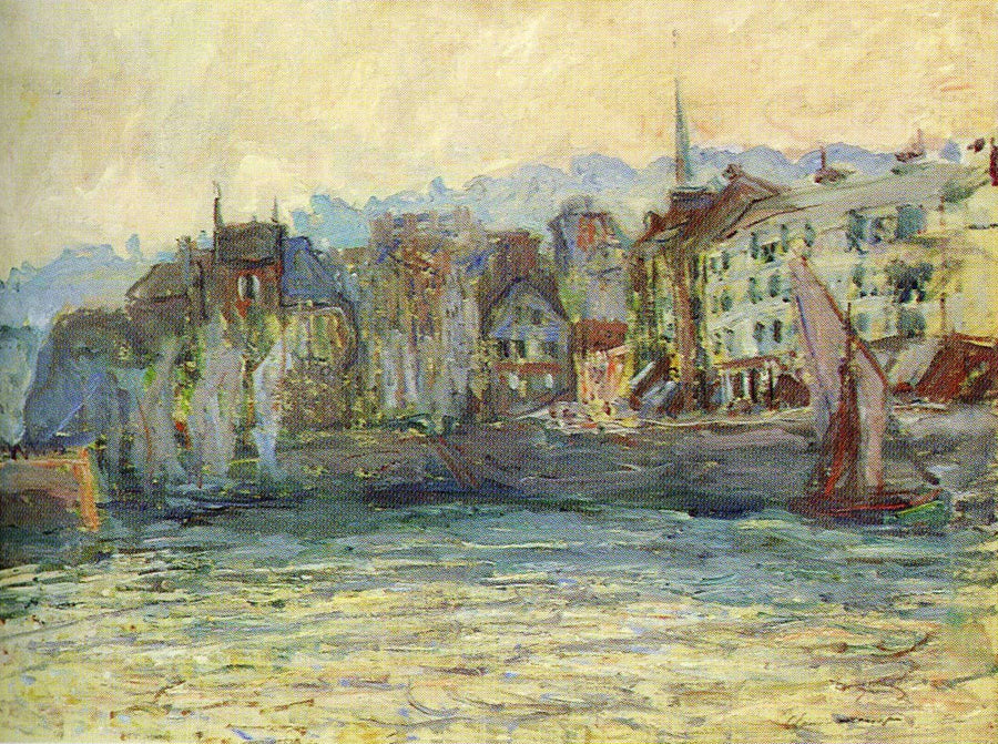 Il porto di Honfleur, Saarlandmuseum W1845 - Claude Monet
