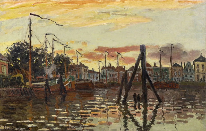 Il porto di Zaandam W188 - Claude Monet