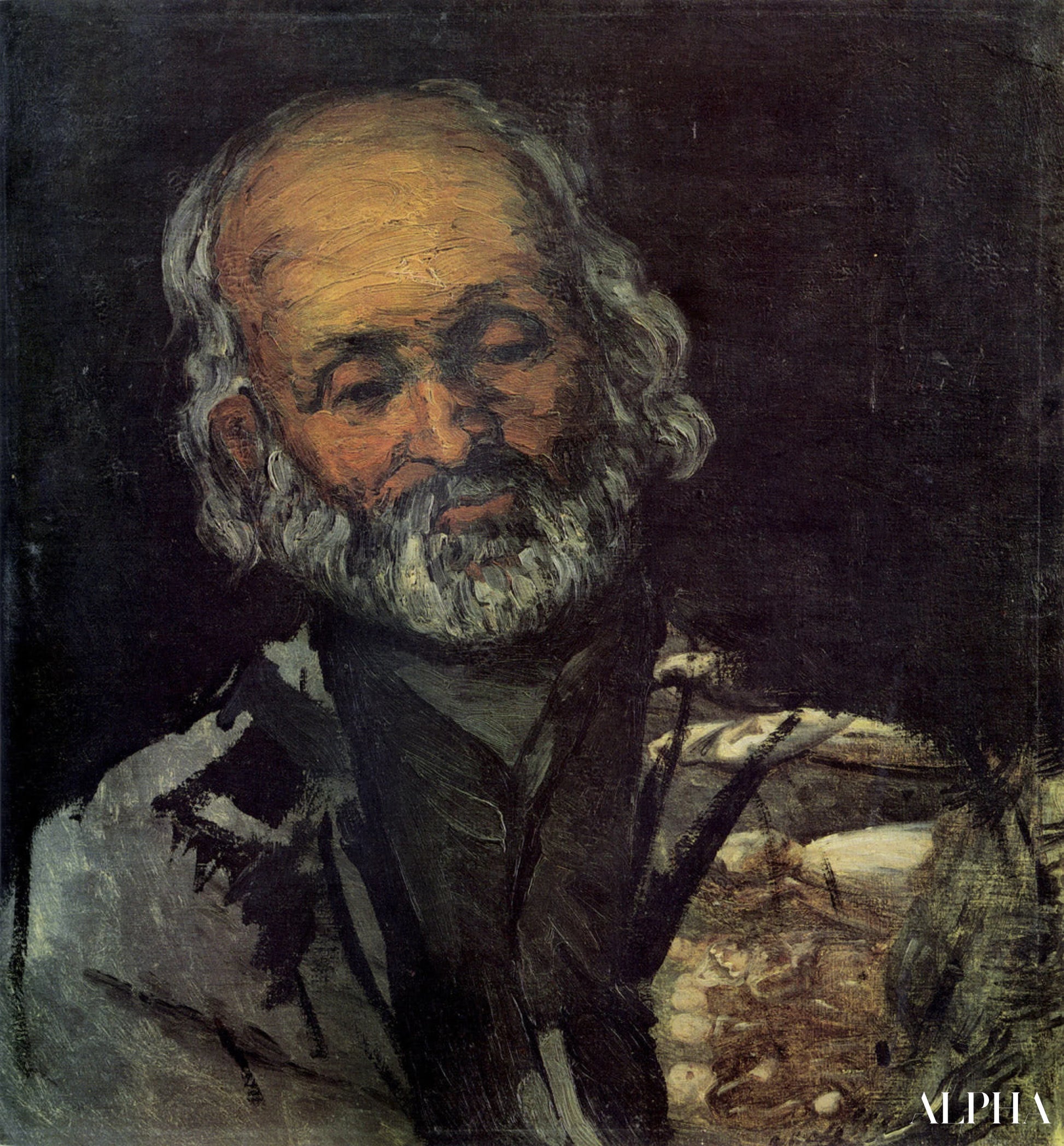 Ritratto di un uomo anziano - Paul Cézanne - Riproduzioni di quadri e dipinti di alta gamma