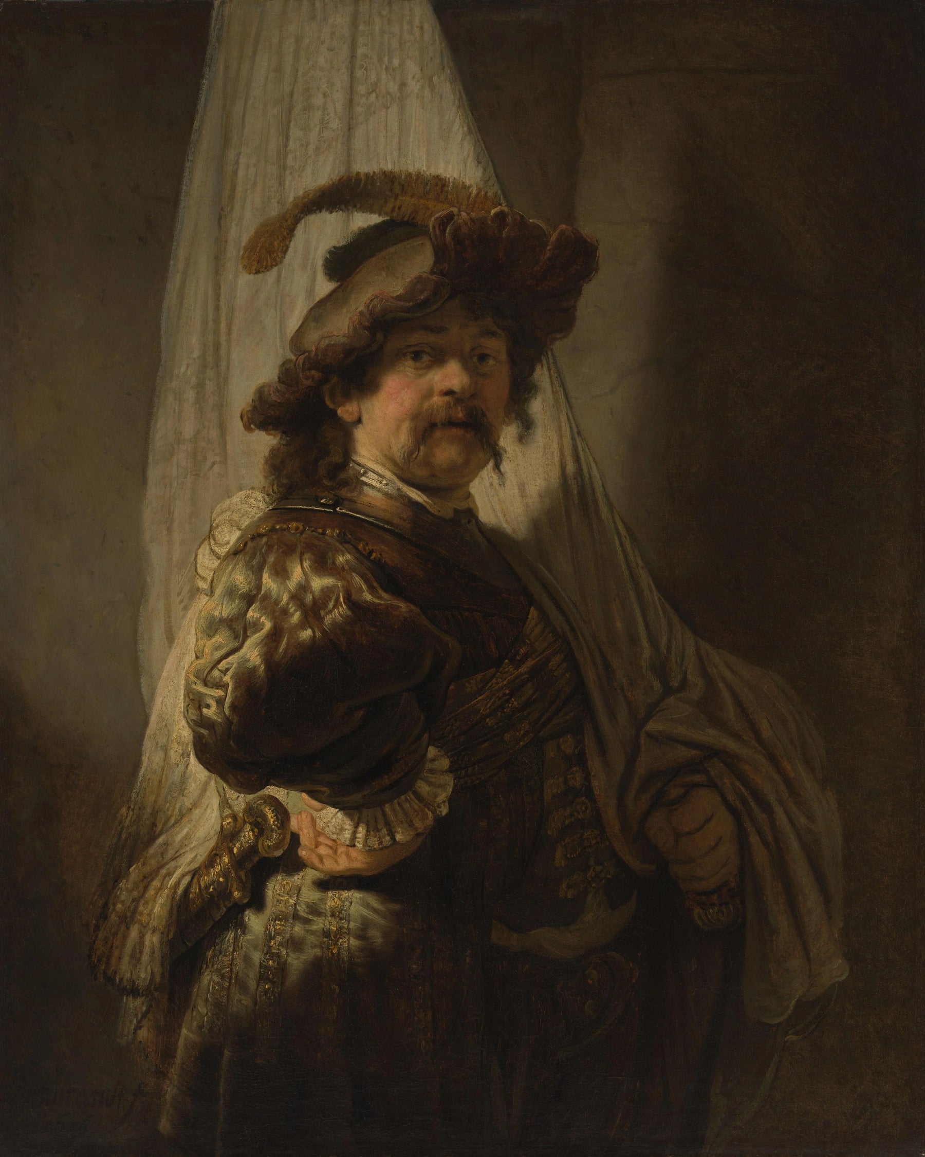 Le Porte-drapeau — Rembrandt, 1636, Rijksmuseum