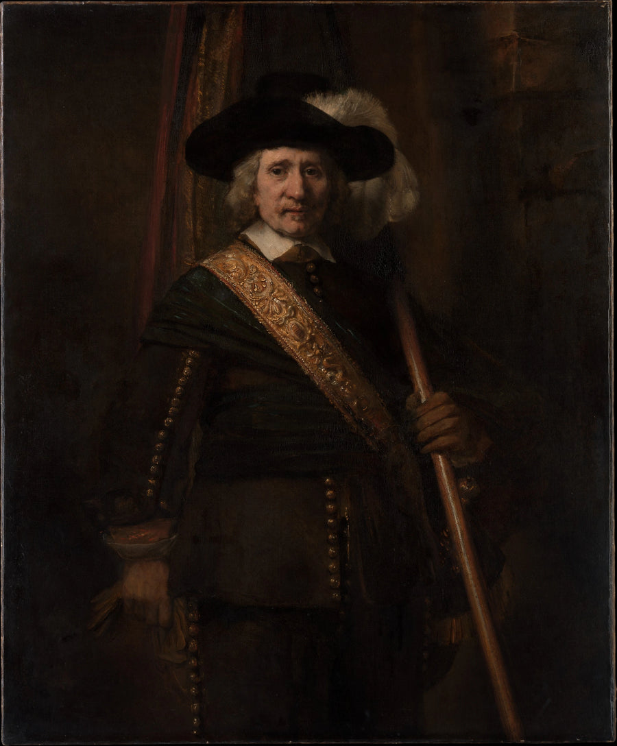 Le Porte-étendard, probablement Floris Soop – Rembrandt, 1654
