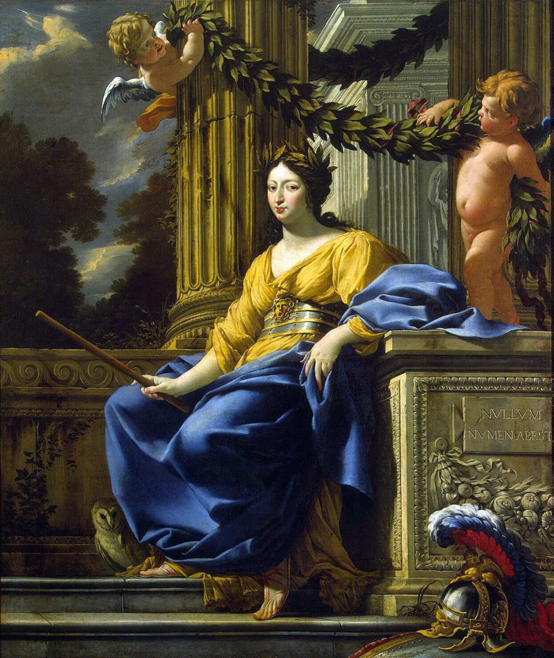 Ritratto allegorico di Anna d'Asburgo in Minerva - Simon Vouet
