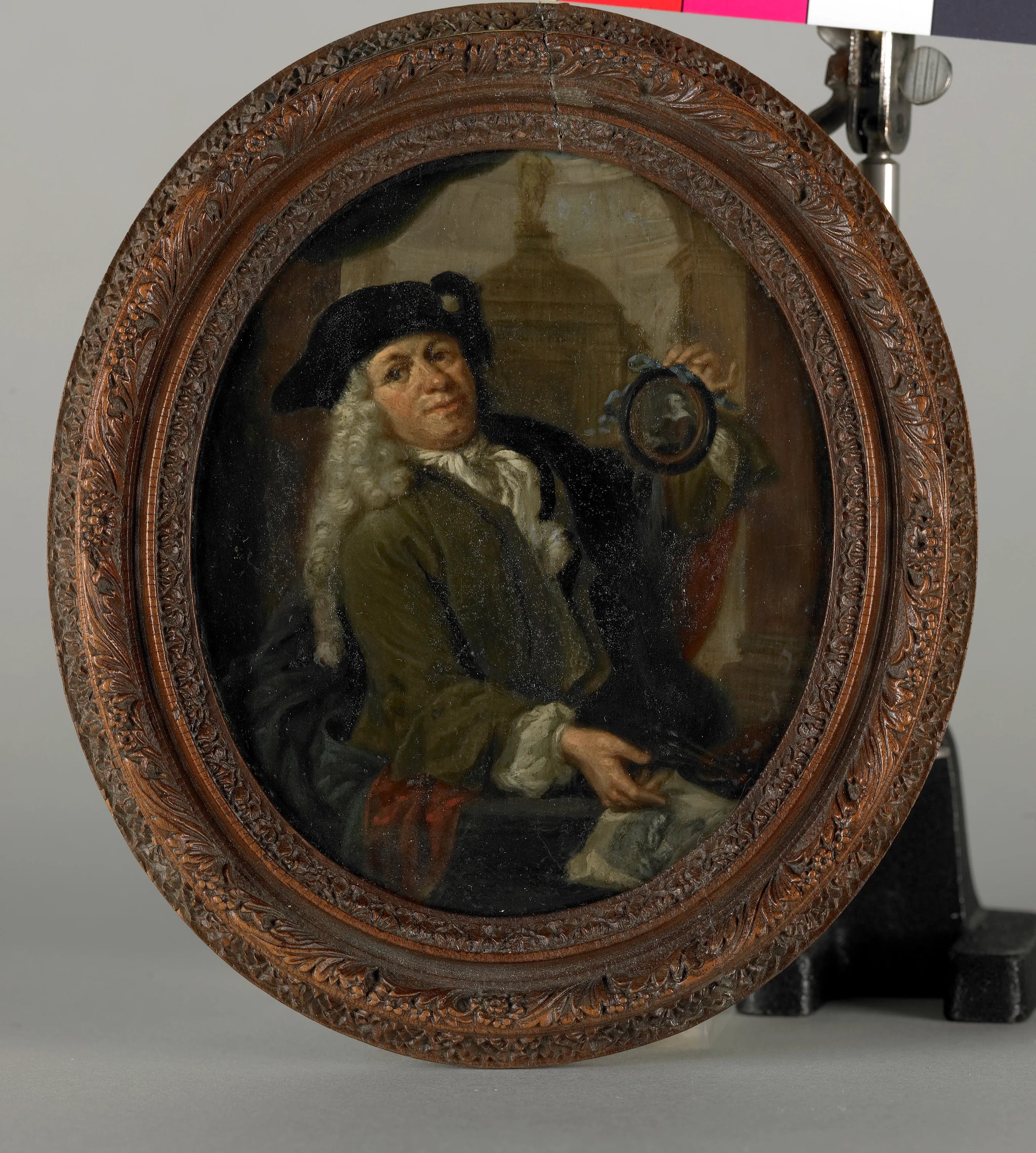 Portrait d'Arnoud van Halen (1673-1732). Peintre, graveur, poète et collectionneur à Amsterdam - Arnoud van Halen