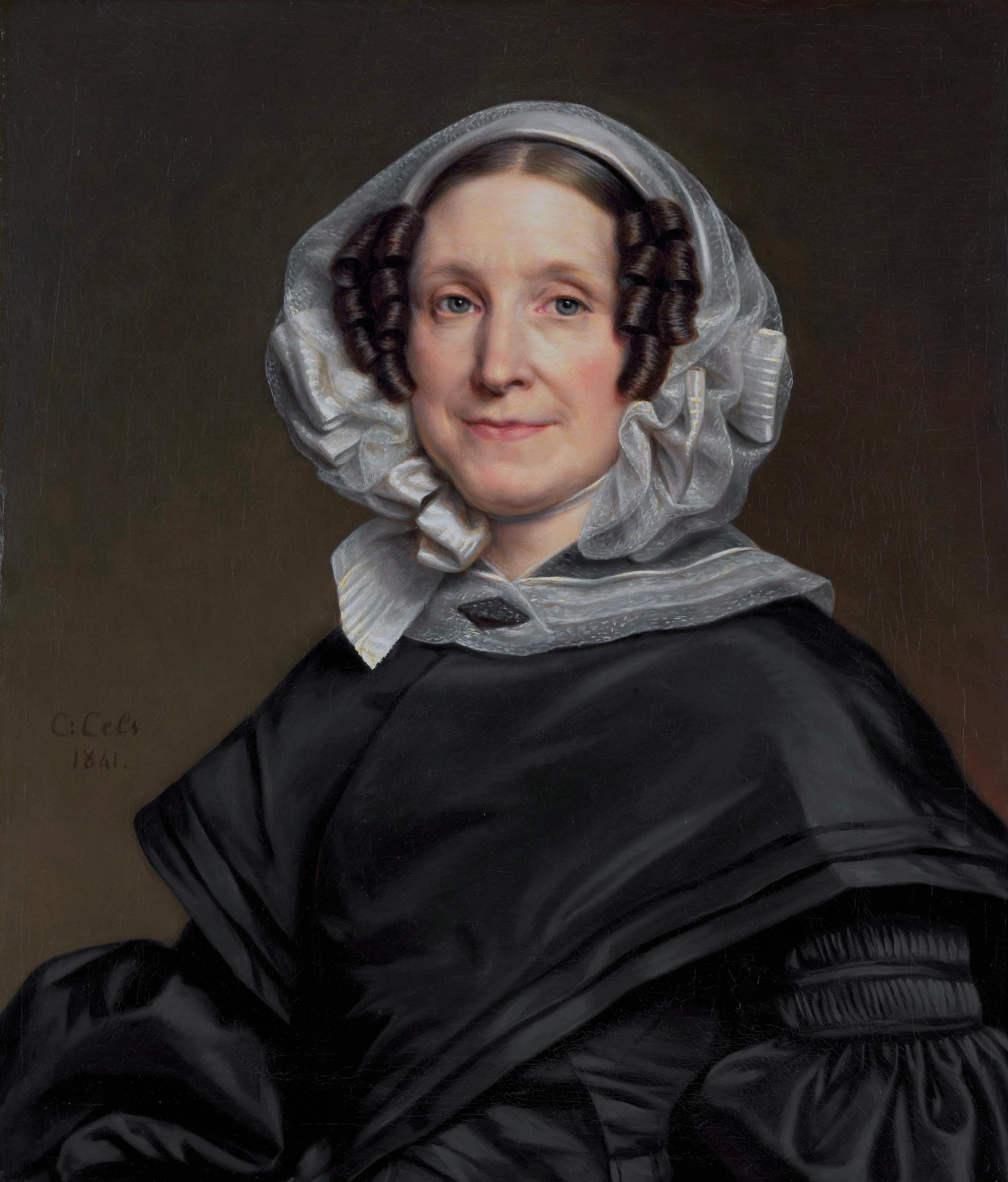 Portrait d'Aryna van der Pot (1786-1850). Épouse de N. J. A. C. Hoffmann - Cornelis Cels