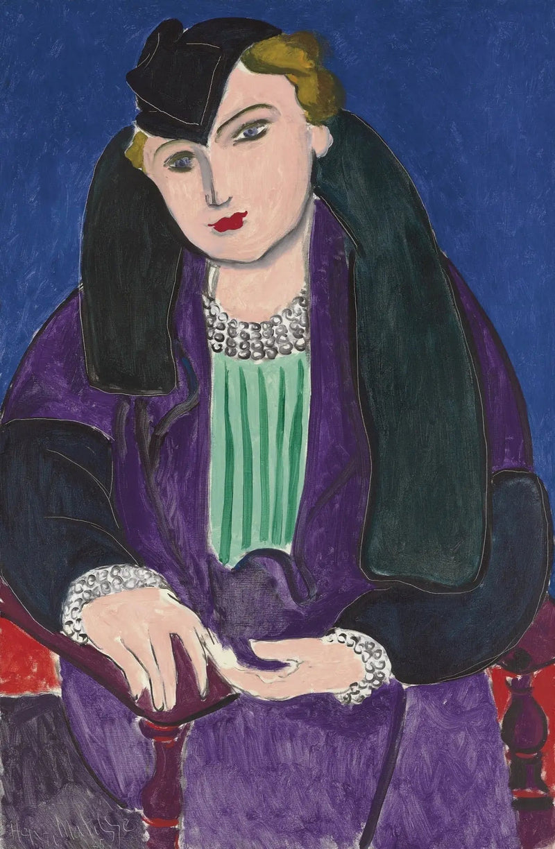 Ritratto con mantello blu - Henri Matisse