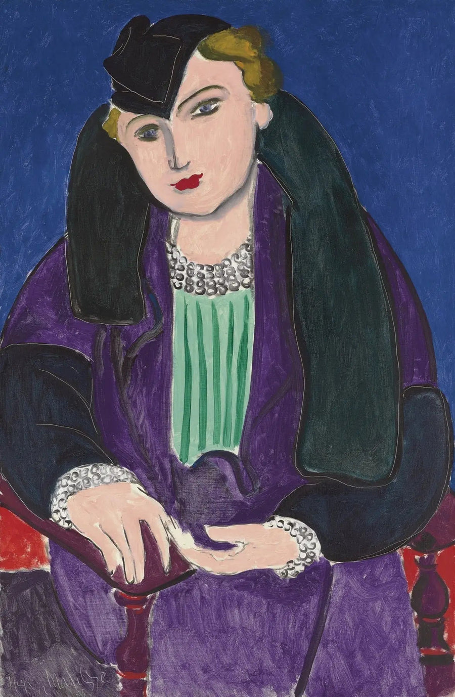 Ritratto con mantello blu - Henri Matisse