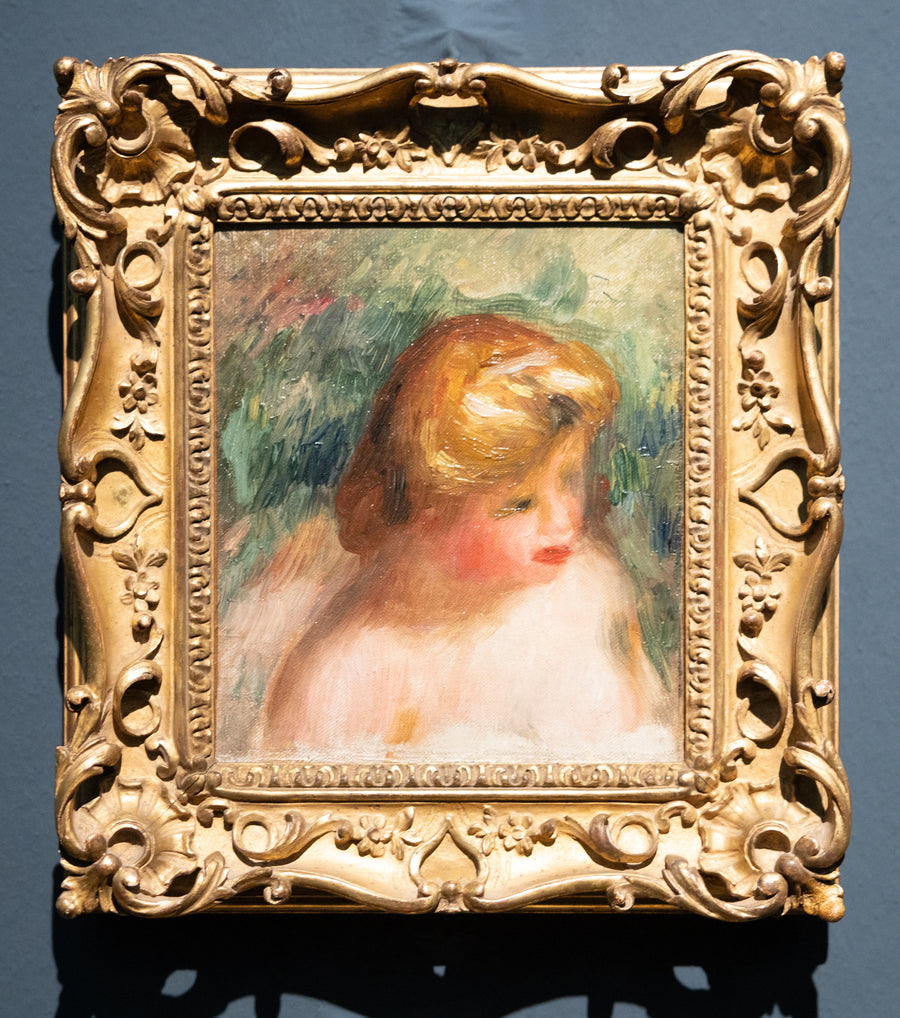 Ritratto a mezzo busto di una giovane donna - Pierre-Auguste Renoir