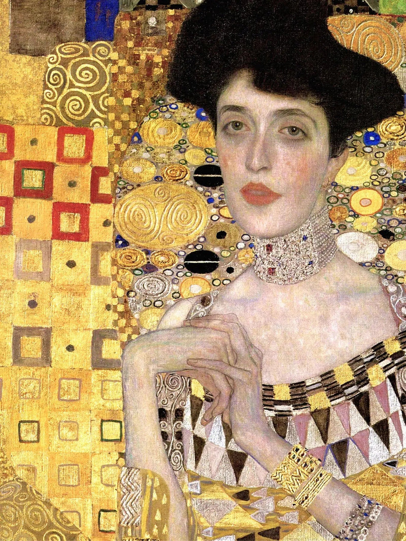 👑 Ritratto di Adele Bloch-Bauer I (Dettaglio) – Gustav Klimt (1907)