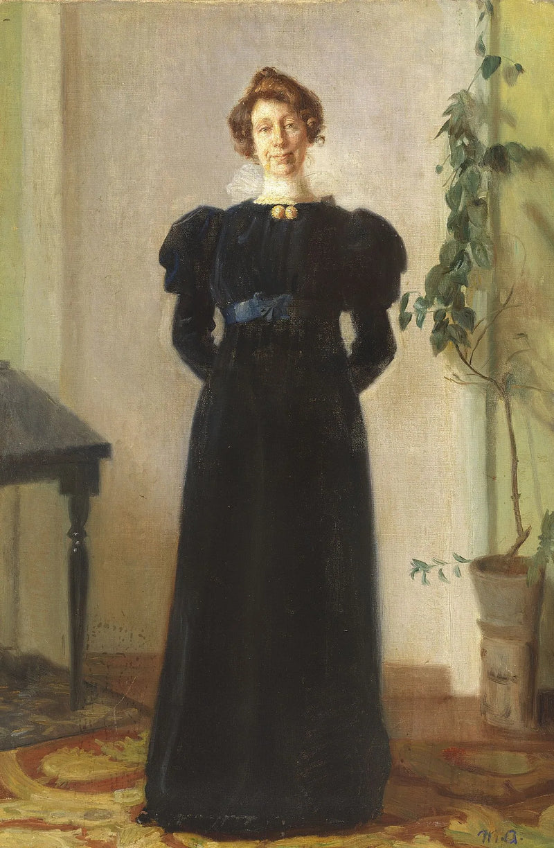Ritratto di Alba Schwartz. -Michael Peter Ancher