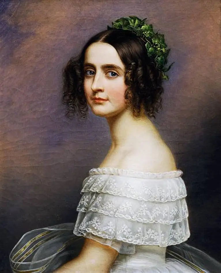 Ritratto di Alexandra Amalie di Baviera (1826-1875) - Joseph Karl Stieler