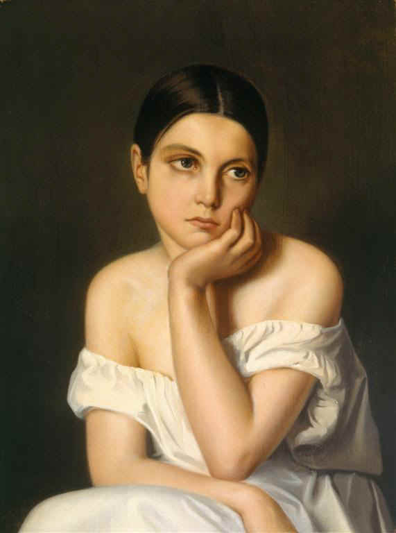 Ritratto di Aline Chasseriau, sorella dell'artista - Théodore Chassériau