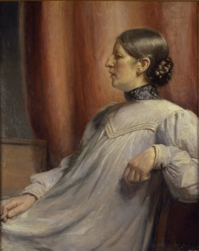 Ritratto di Anna Ancher. 1912. - Michael Peter Ancher