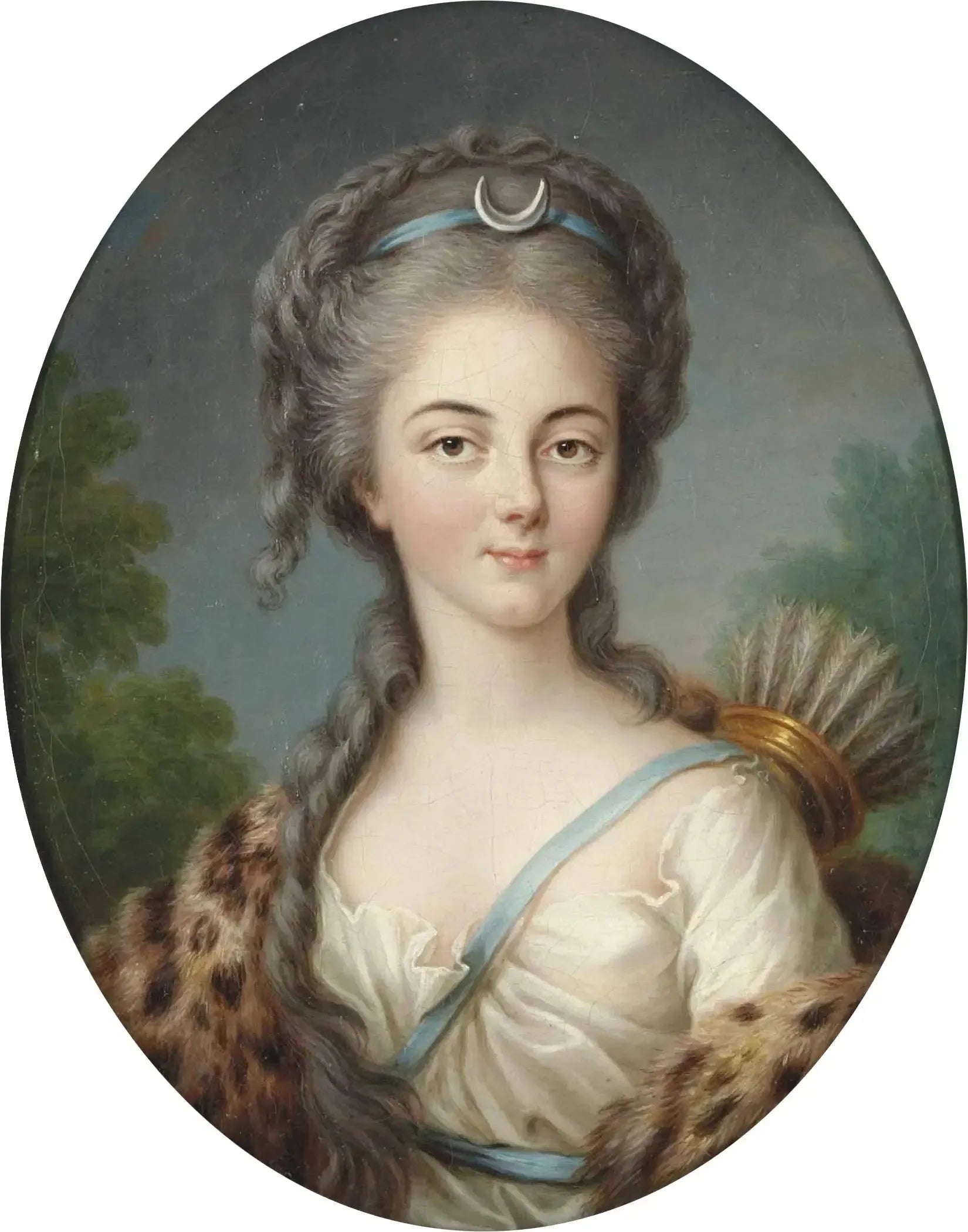 Portrait d'Anne Charlotte de Lorraine, Mademoiselle de Brionne, en Diane - Élisabeth Vigée Le Brun image 1 reproduction d’œuvre d’art à l’huile
