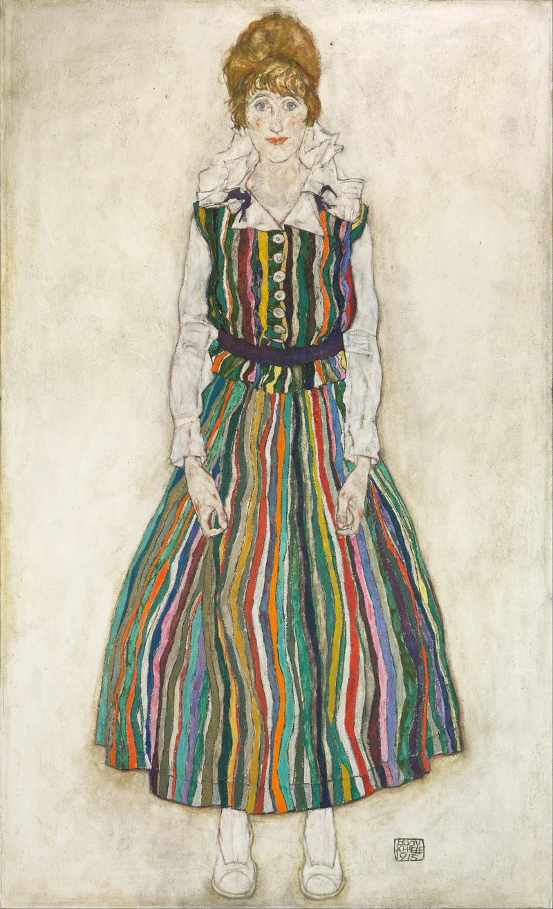 Ritratto di Edith (la moglie dell'artista) - Egon Schiele