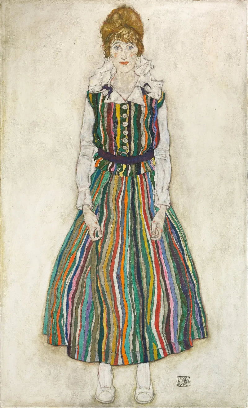 Ritratto di Edith (la moglie dell'artista) - Egon Schiele