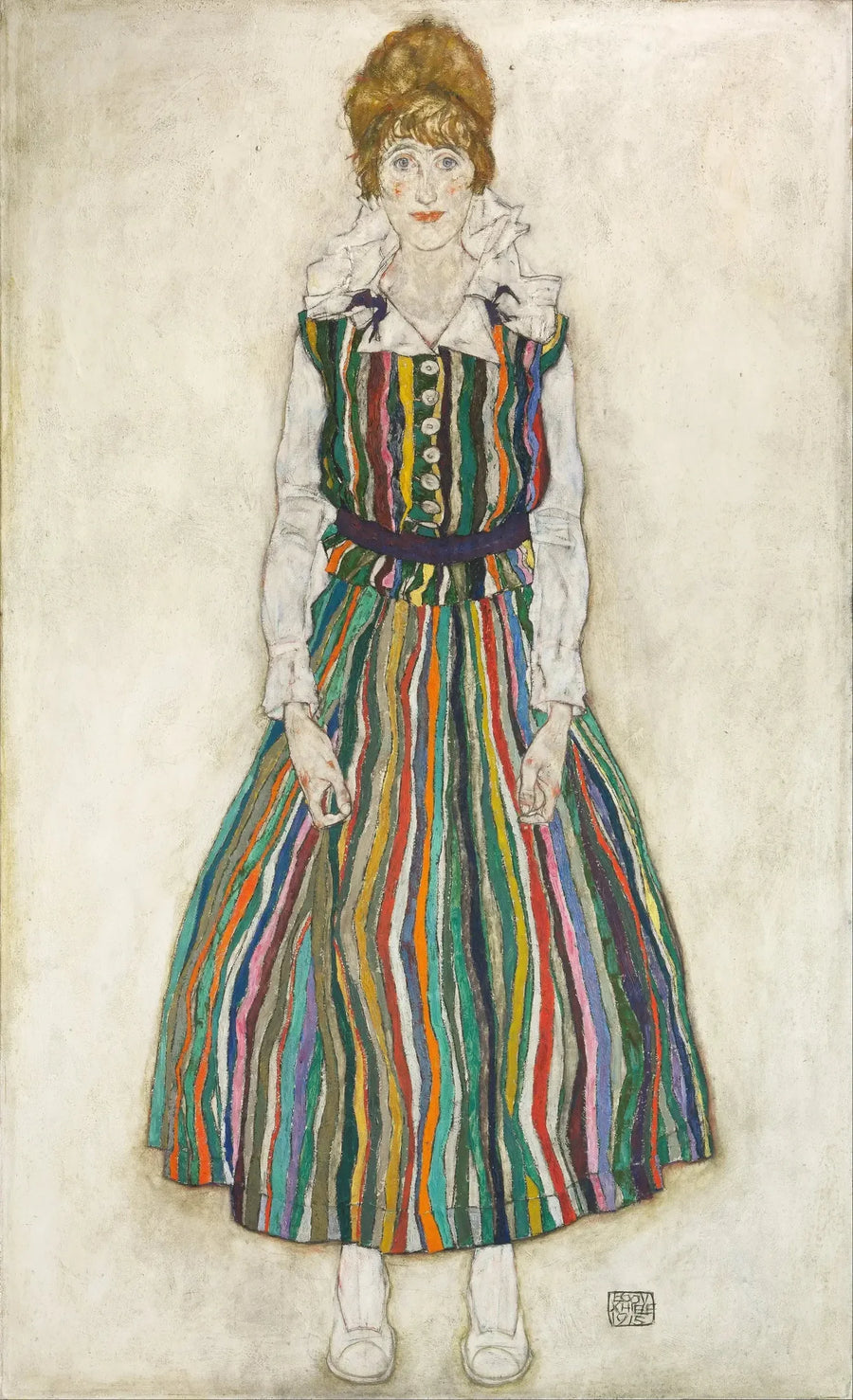 Ritratto di Edith (la moglie dell'artista) - Egon Schiele