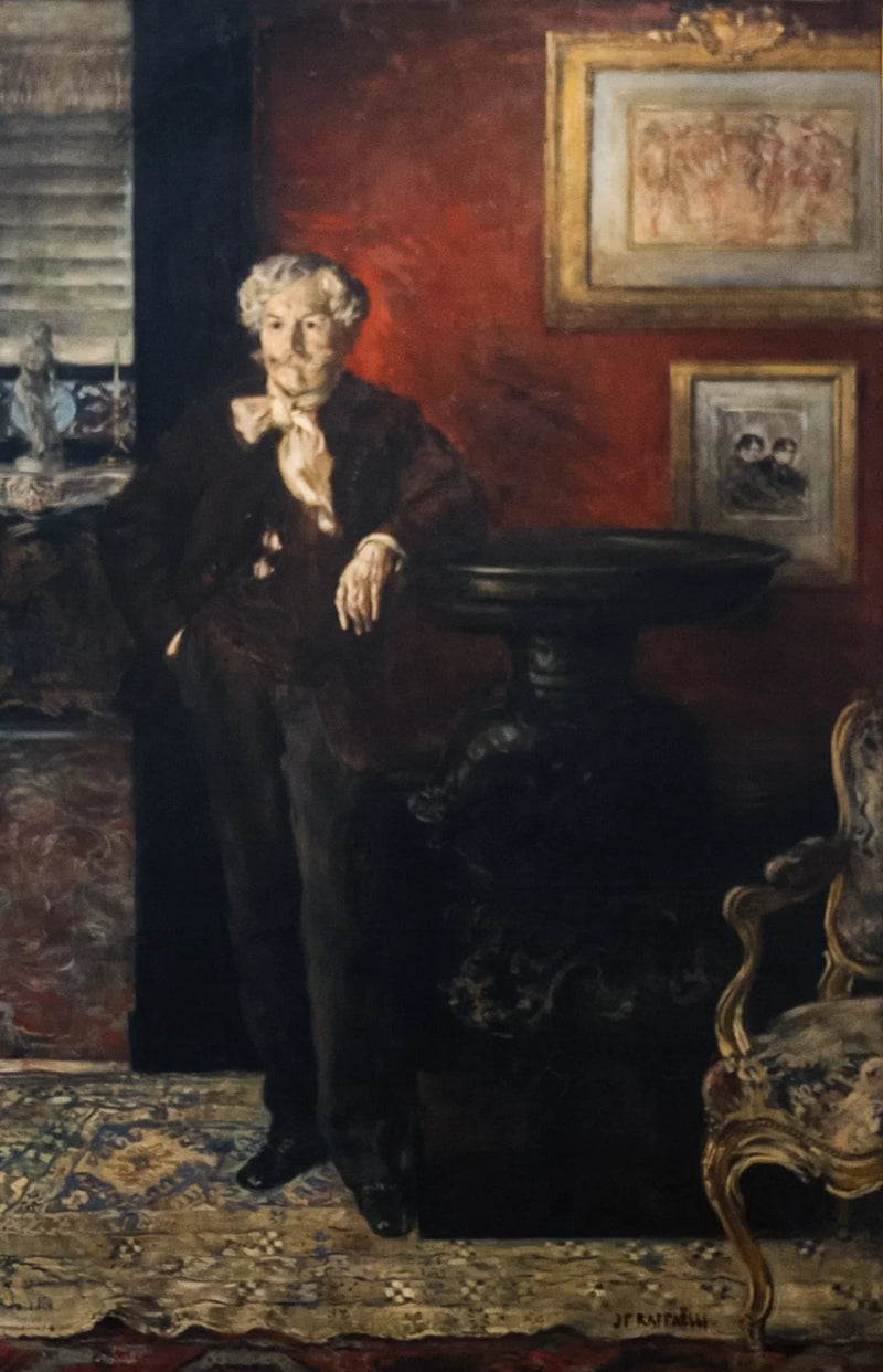 Ritratto di Edmond de Goncourt - Jean-François Raffaele