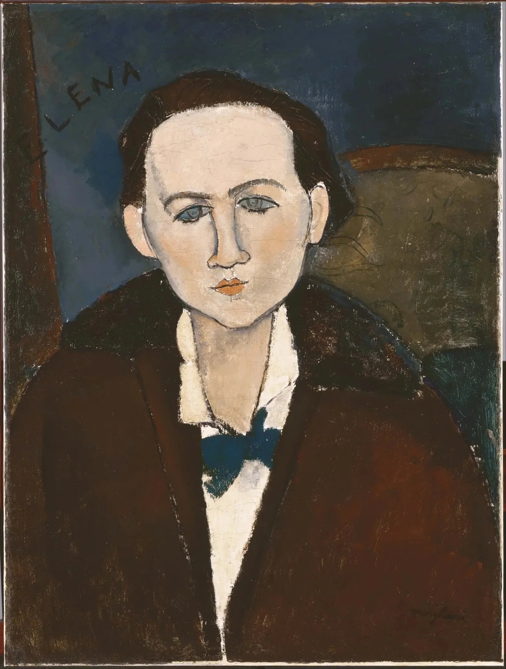 Portrait d'Elena Pavlowski - Amedeo Modigliani image 1 tableau peint à l’huile sur toile