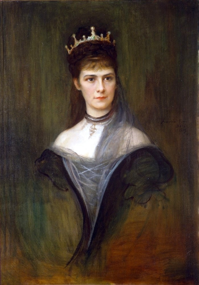 Ritratto di Elisabetta di Baviera, regina d'Ungheria e imperatrice d'Austria - Filippo di Läszlöš