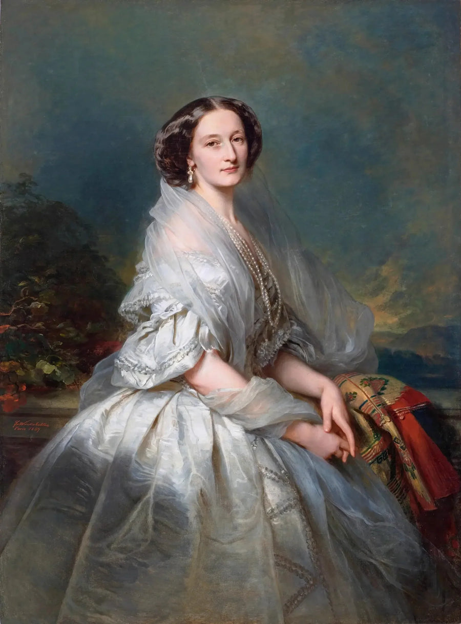Ritratto di Eliza Franciszka Krasińska née Branicka. - Franz Xaver Winterhalter