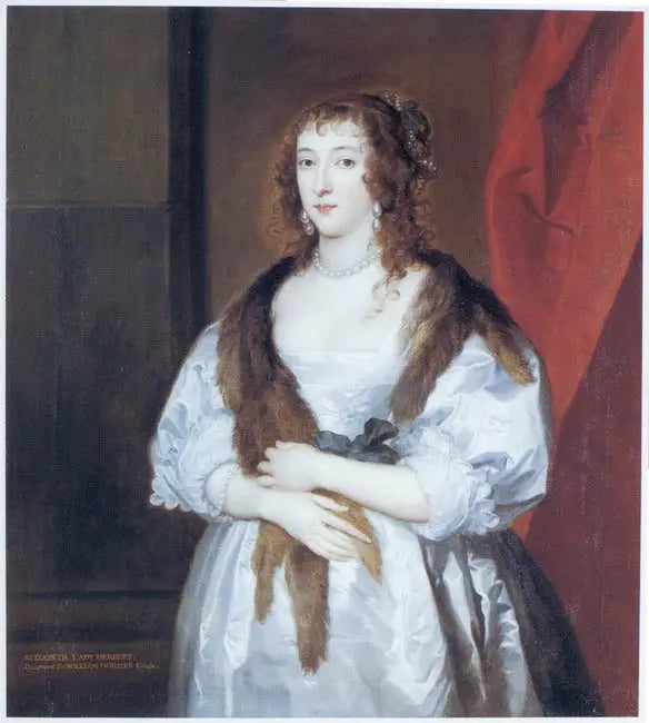 Ritratto di Elizabeth Dormer (morta nel 1635), consorte di Edward Somerset, 2º marchese di Worcester - Antoine van Dyck