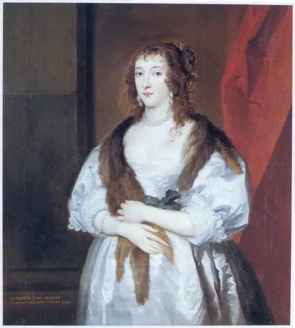 Ritratto di Elizabeth Dormer (morta nel 1635), consorte di Edward Somerset, 2º marchese di Worcester - Antoine van Dyck