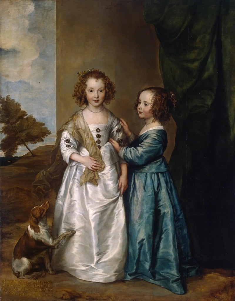 Ritratto di Elizabeth e Philadelphia Wharton - Antoine van Dyck