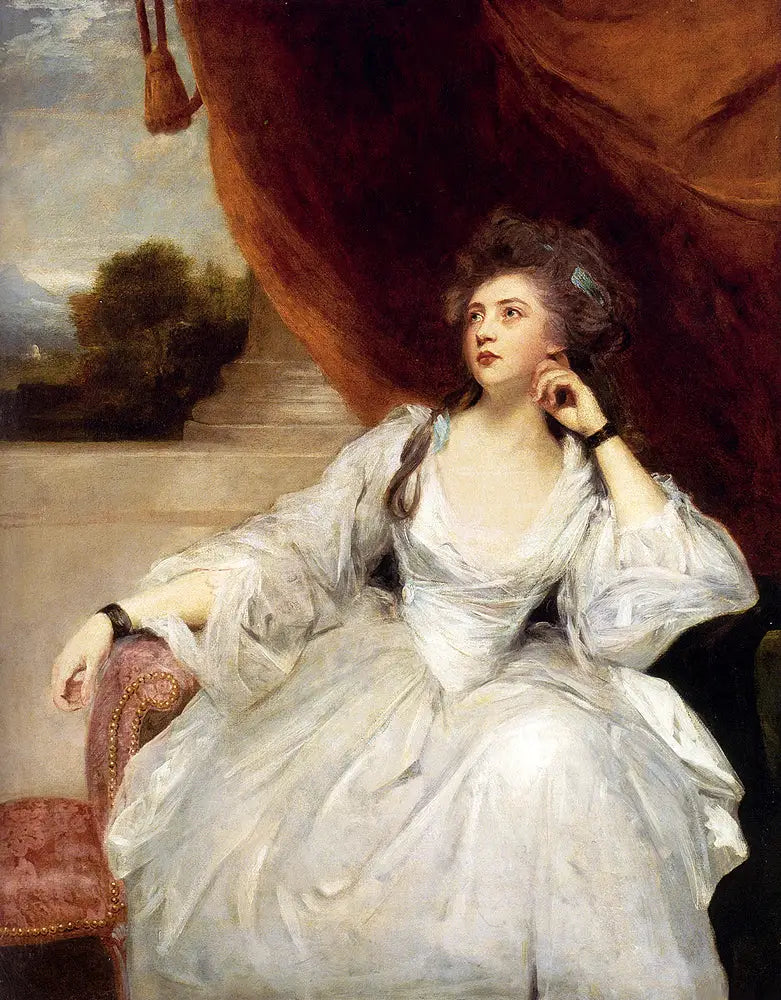 Ritratto di Elizabeth Falconer, Mme Stanhope, in contemplazione - Joshua Reynolds