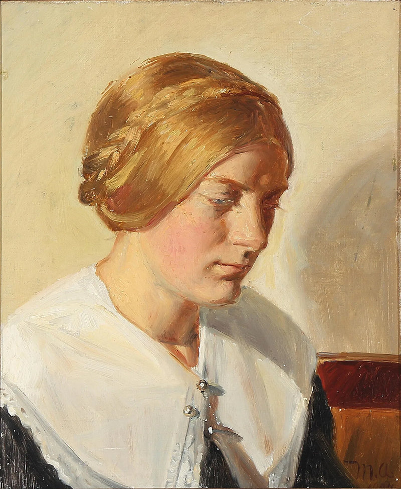 Ritratto di Ella Saxild. -Michael Peter Ancher