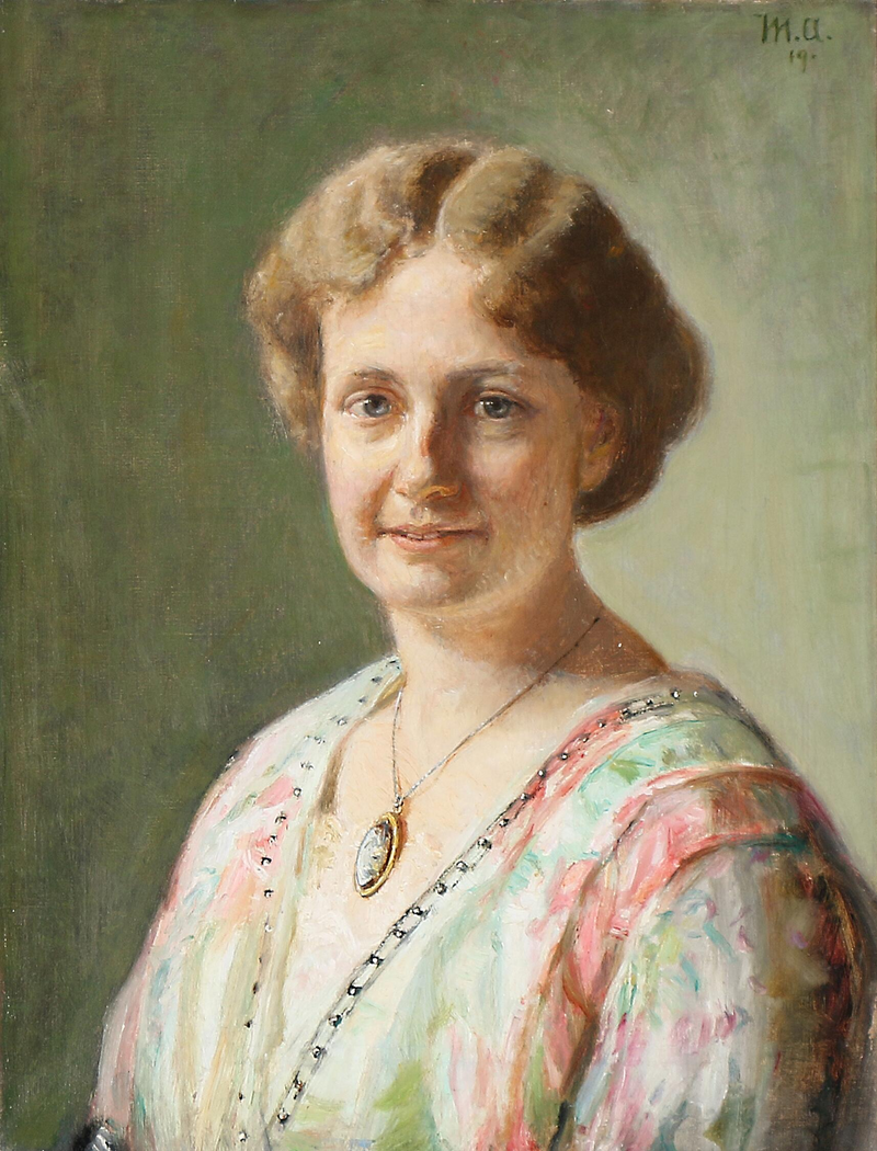 Ritratto di Else Guldberg, nata Richter. -Michael Peter Ancher