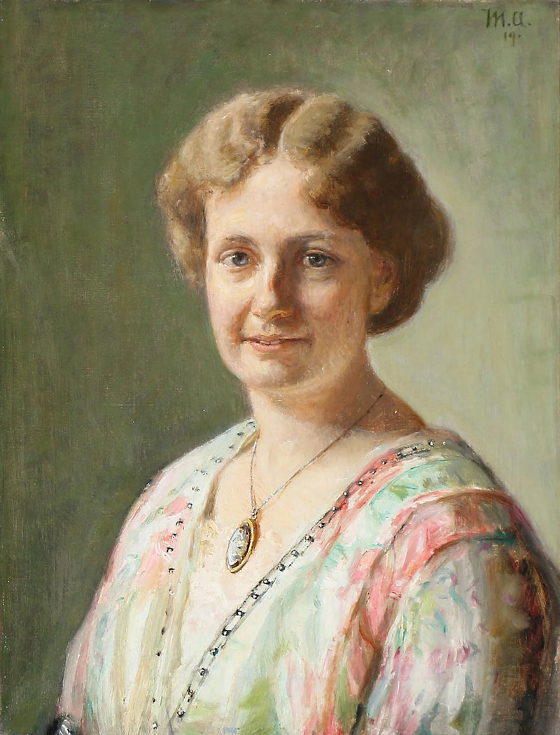 Ritratto di Else Guldberg, nata Richter. -Michael Peter Ancher