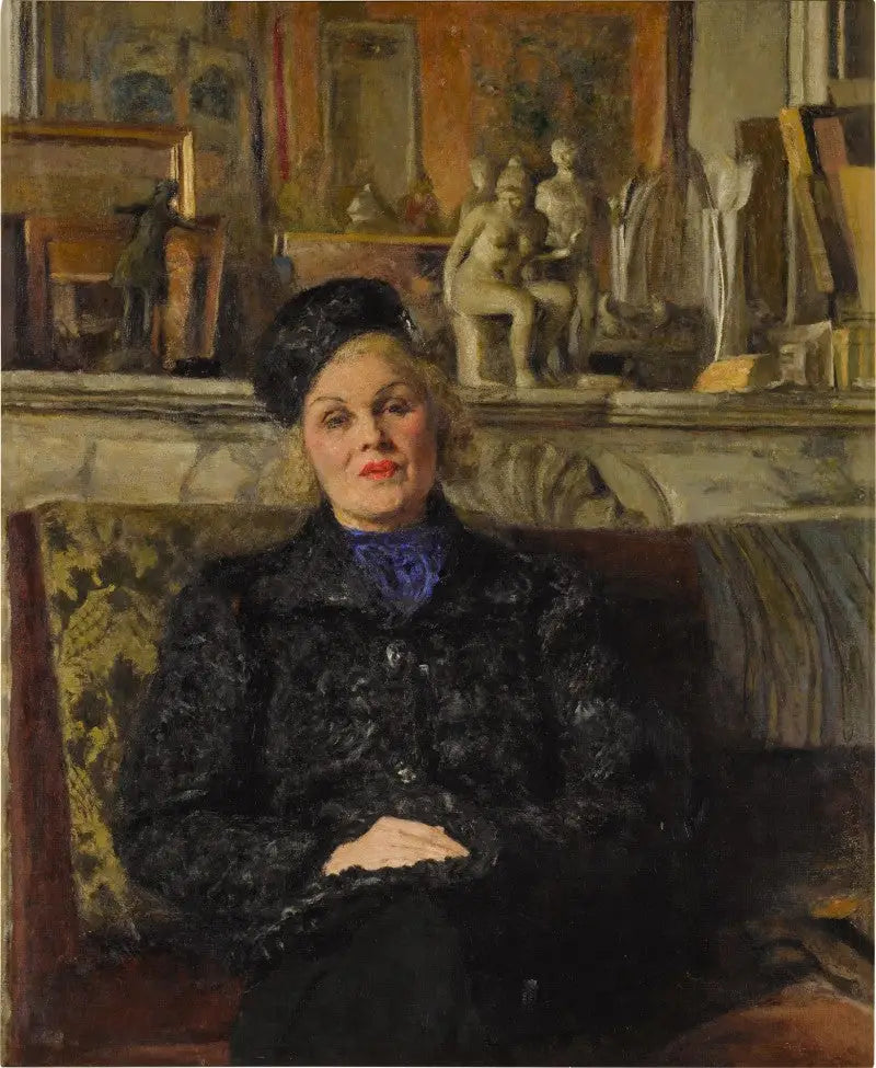 Portrait d'Elvira Popesco - Édouard Vuillard image 1 reproduction artisanale de tableau