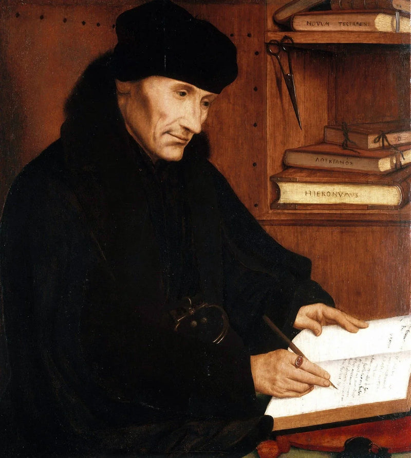 Ritratto di Erasmo da Rotterdam (1466–1536) - Quentin Metsys