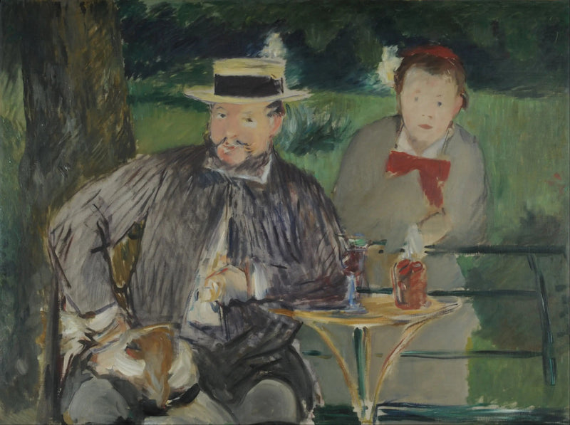 Ritratto di Ernest Hoschede e sua figlia Marthe - Édouard Manet