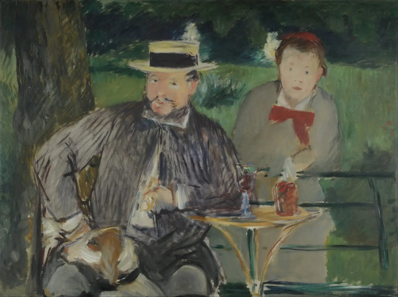 Ritratto di Ernest Hoschede e sua figlia Marthe - Édouard Manet