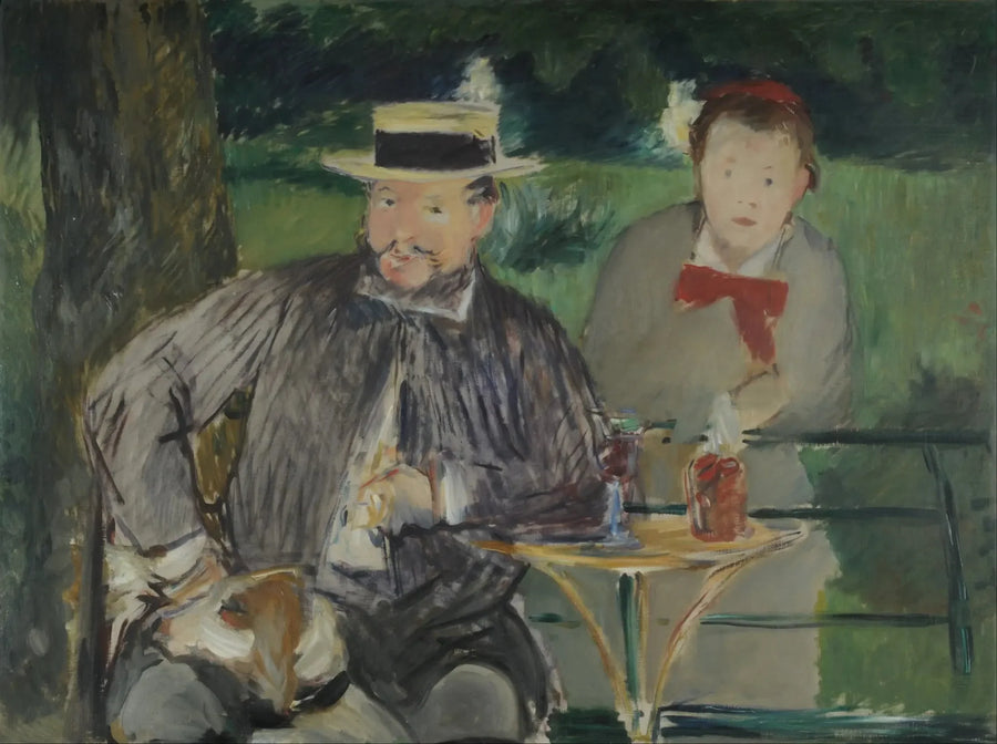Ritratto di Ernest Hoschede e sua figlia Marthe - Édouard Manet