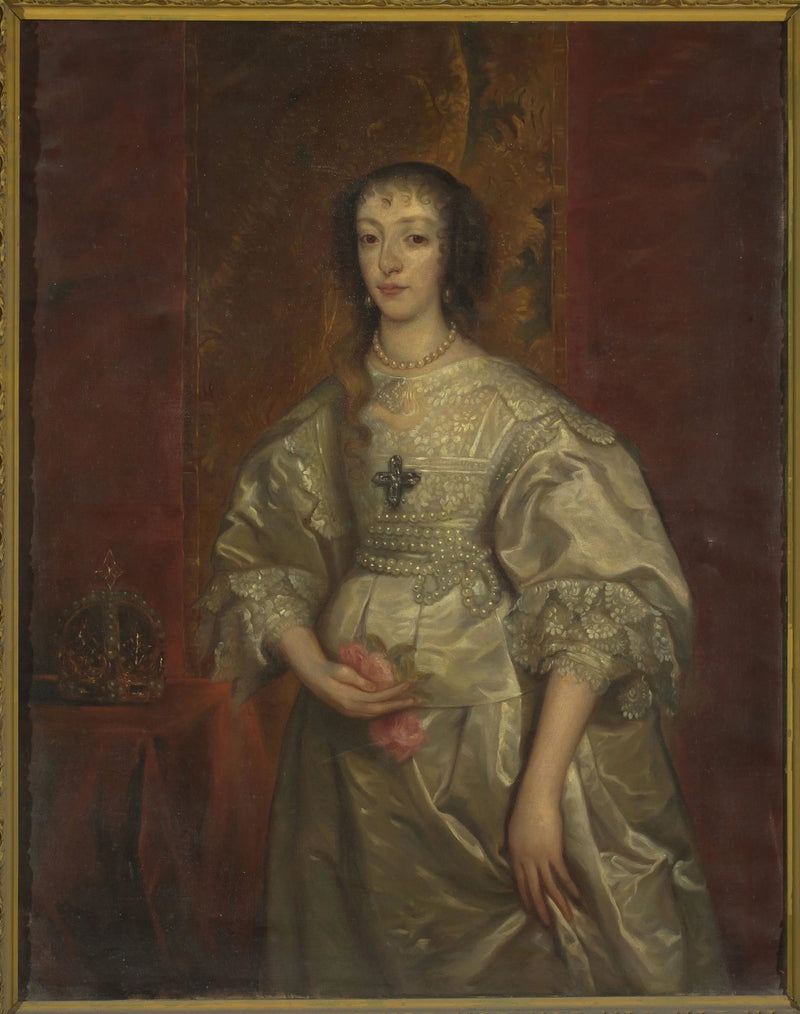 Ritratto di Henriette Marie (1609-1699), regina d'Inghilterra - Antoine van Dyck